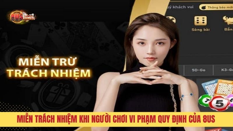 Cổng game miễn trách khi người chơi vi phạm các điều khoản dịch vụ