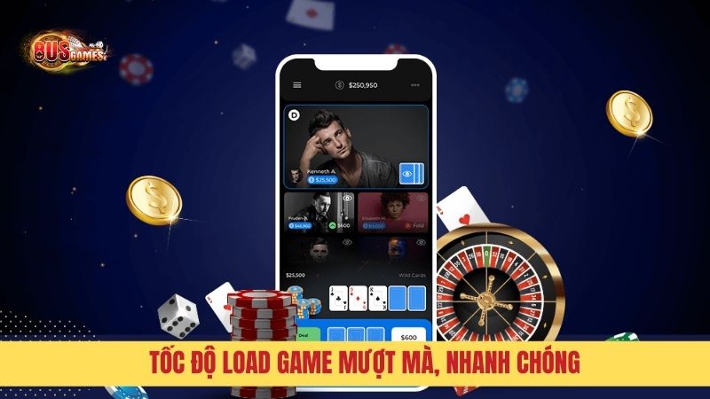 Tốc độ load game siêu nhanh, mượt mà